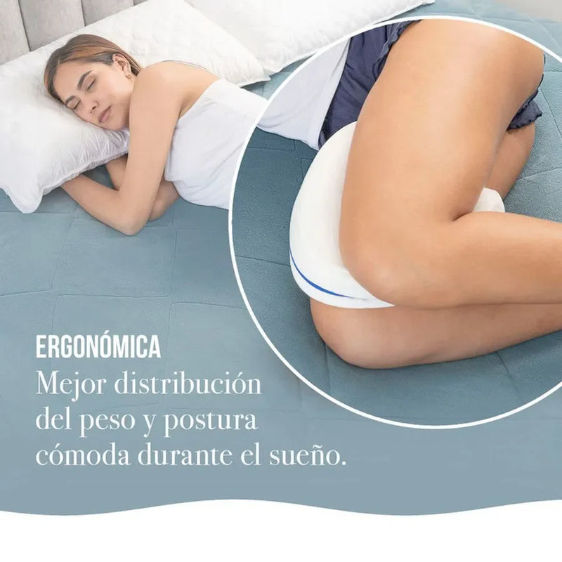 Almohada para piernas. Alinea tu columna para dormir